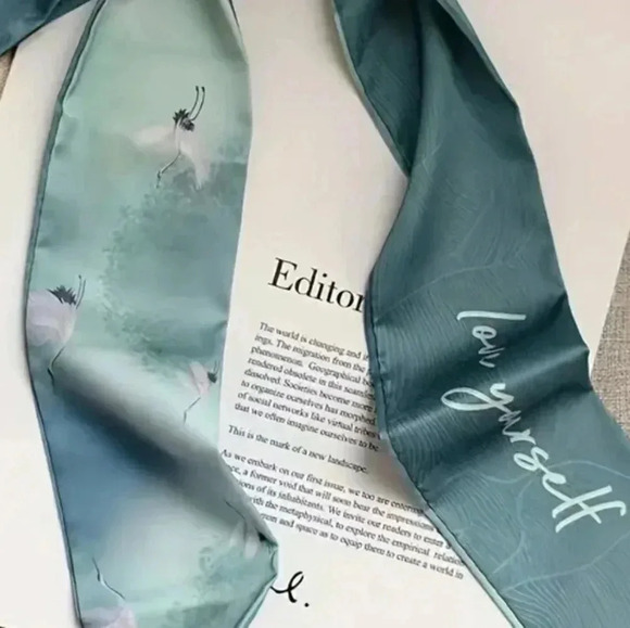 Bundle Of 8 Watercolor Ribbon  Scarf Set - Picture 10 of 14